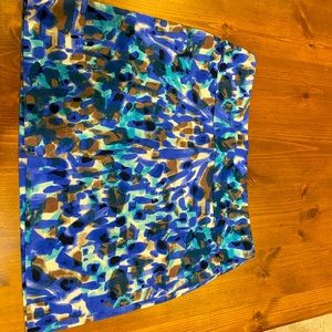 Gently warn, multicolored Ann Taylor skirt.  Approximately 18”long & 36.5” waist